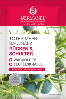 DERMASEL Totes Meer Badesalz Rücken & Schulter 80 g Bad
