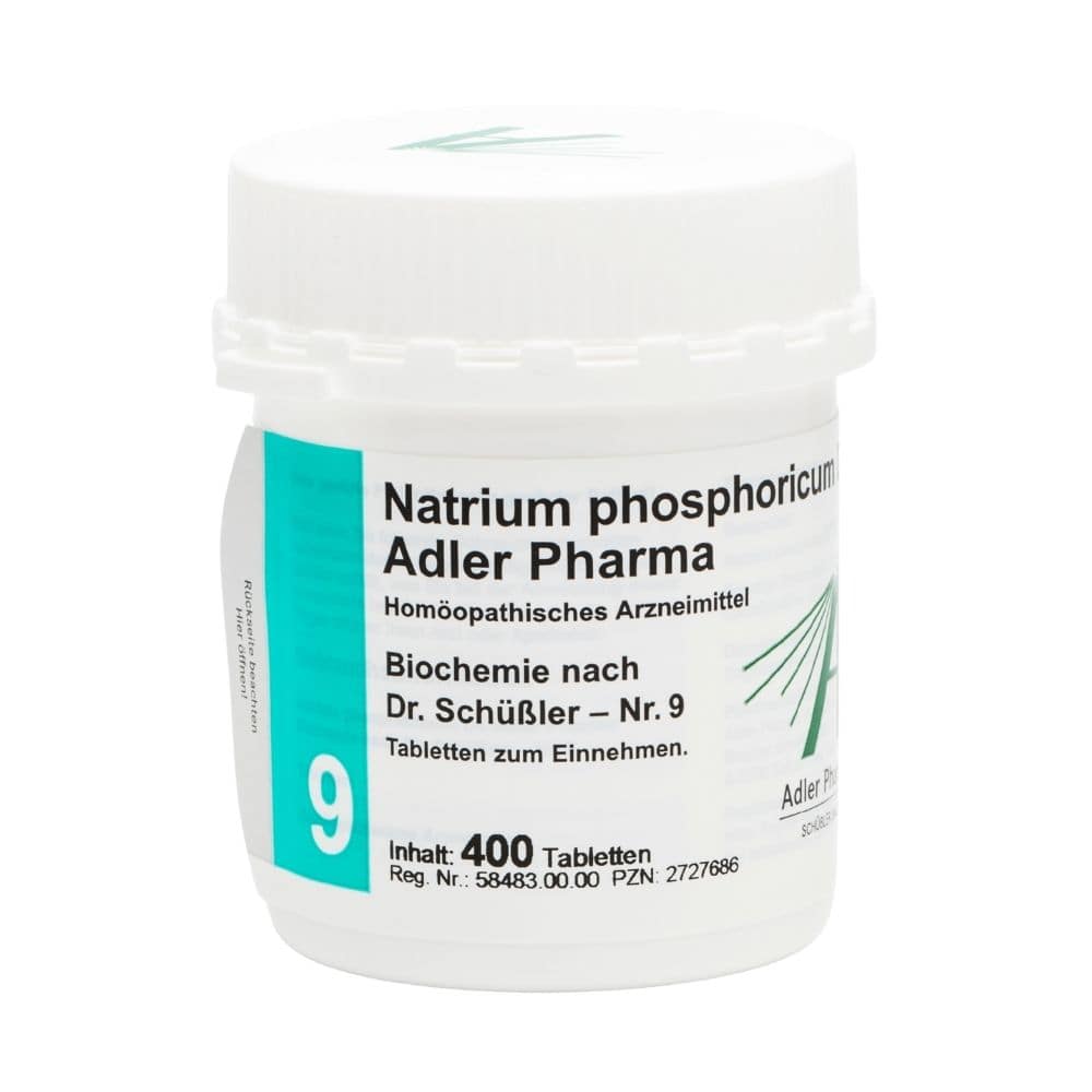 Natrium phosphoricum D6 Adler Pharma Biochemie nach Dr. Schüßler Nr.9, Tablette 400 St Tabletten