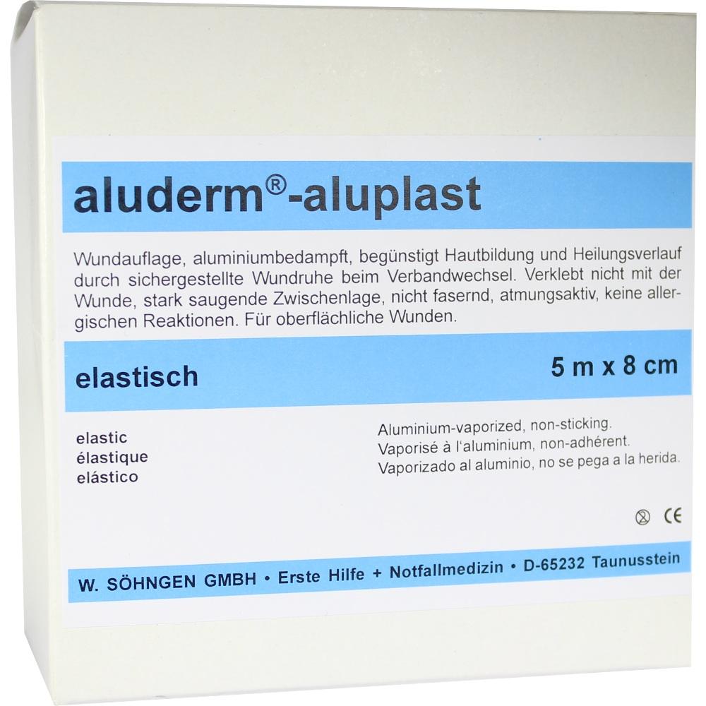 ALUDERM aluplast Wundverb.Pfl.8 cmx5 m elast. 1 St Pflaster