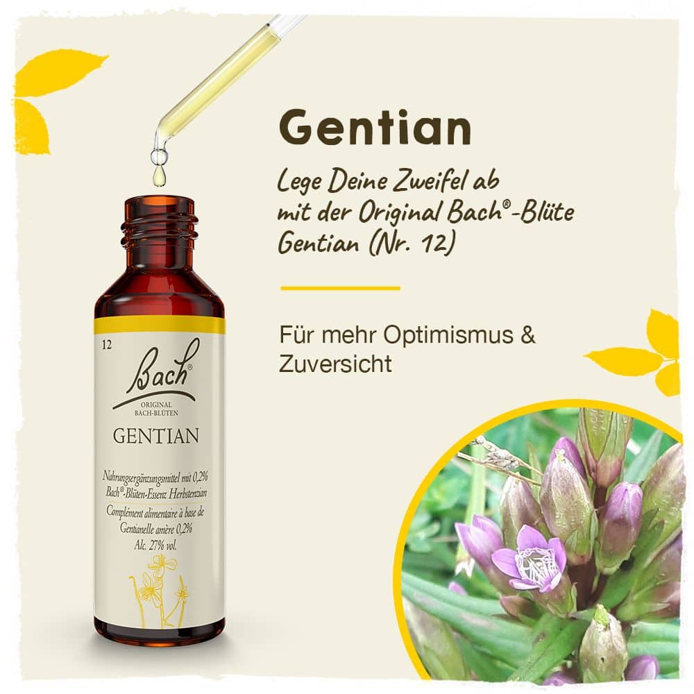 BACHBLÜTEN Original Gentian Nr. 12 20 ml Tropfen