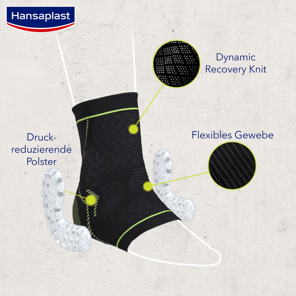 Hansaplast PERFORMANCE FUßGELENK-BANDAGE Größe M 1 St Bandage