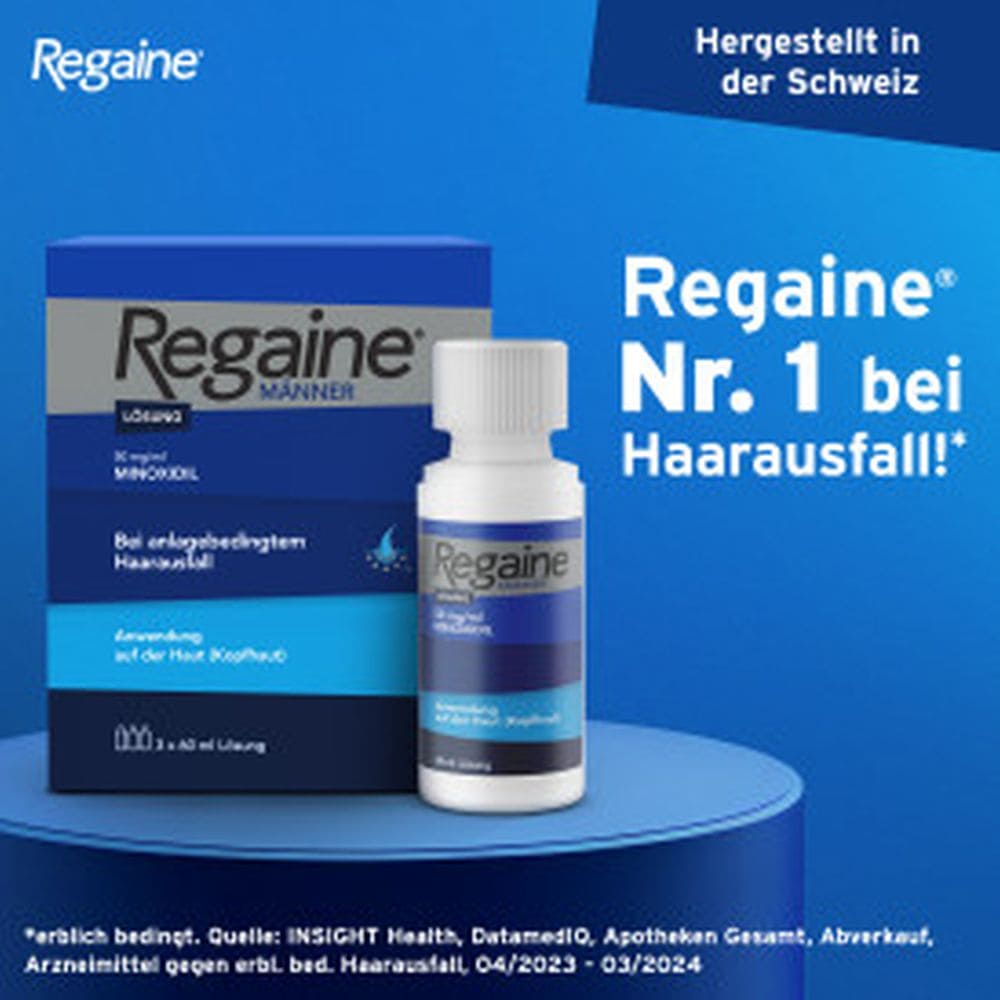Regaine MÄNNER Lösung (3 Monats Packung) bei erblich bedingtem Haarausfall