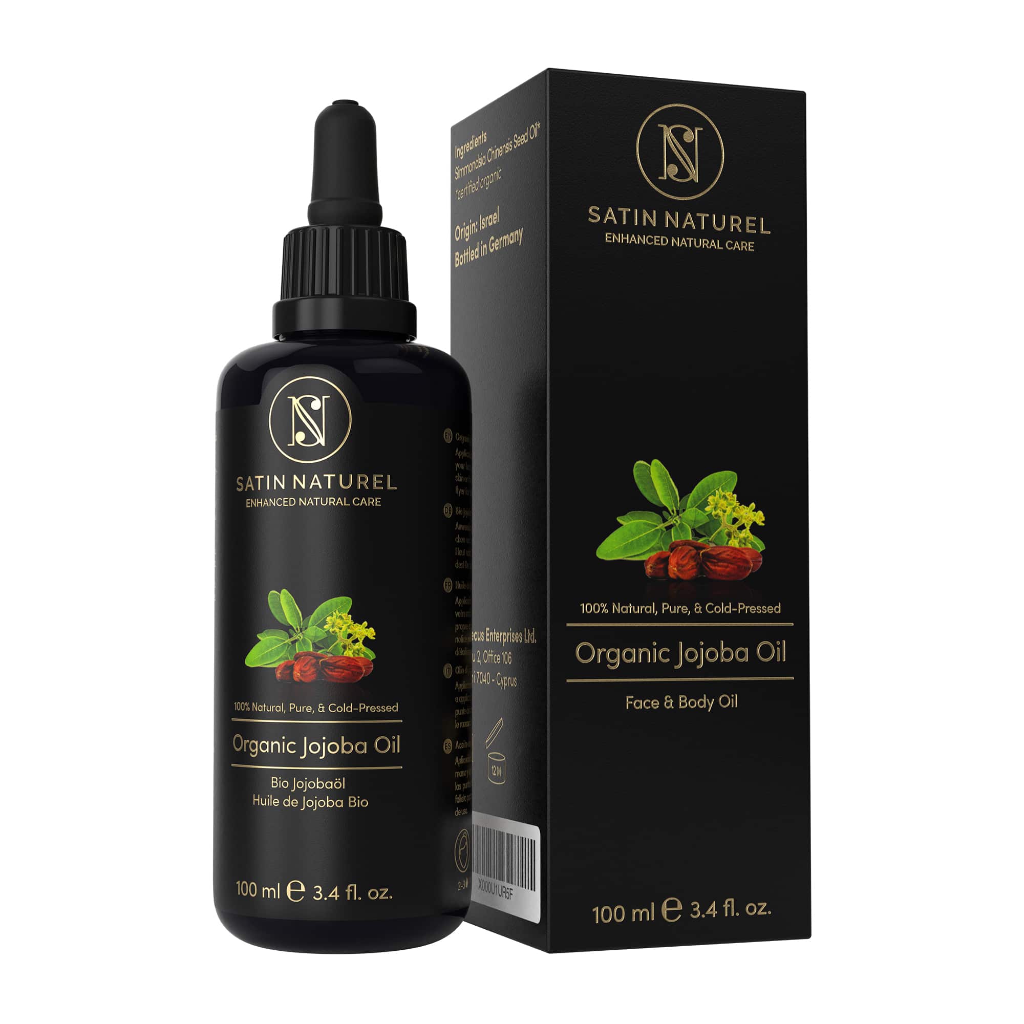 Satin Naturel BIO Jojobaöl 100ml 100 ml Öl