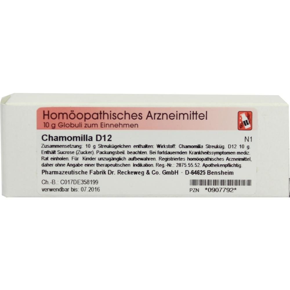 CHAMOMILLA D 12 Globuli 10 g Globuli