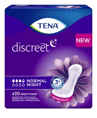 TENA Discreet Normal Night Inkontinenz Einlagen 20 St