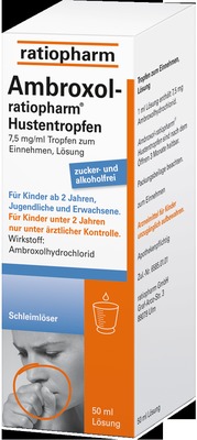 Ambroxol-ratiopharm Hustentropfen 50 ml Tropfen zum Einnehmen