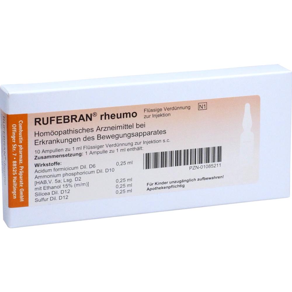 RUFEBRAN rheumo Ampullen 10 St Ampullen