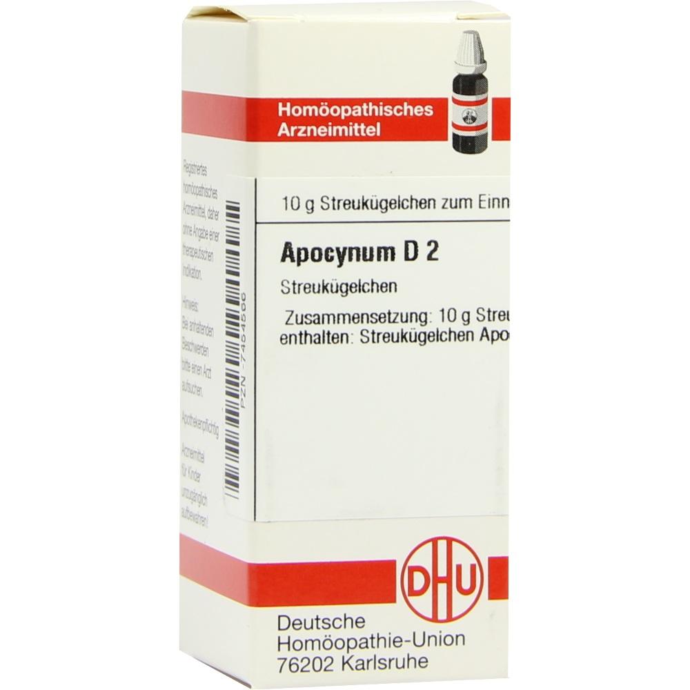 APOCYNUM D 2 Globuli 10 g Globuli