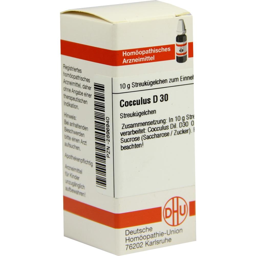 COCCULUS D 30 Globuli 10 g Globuli