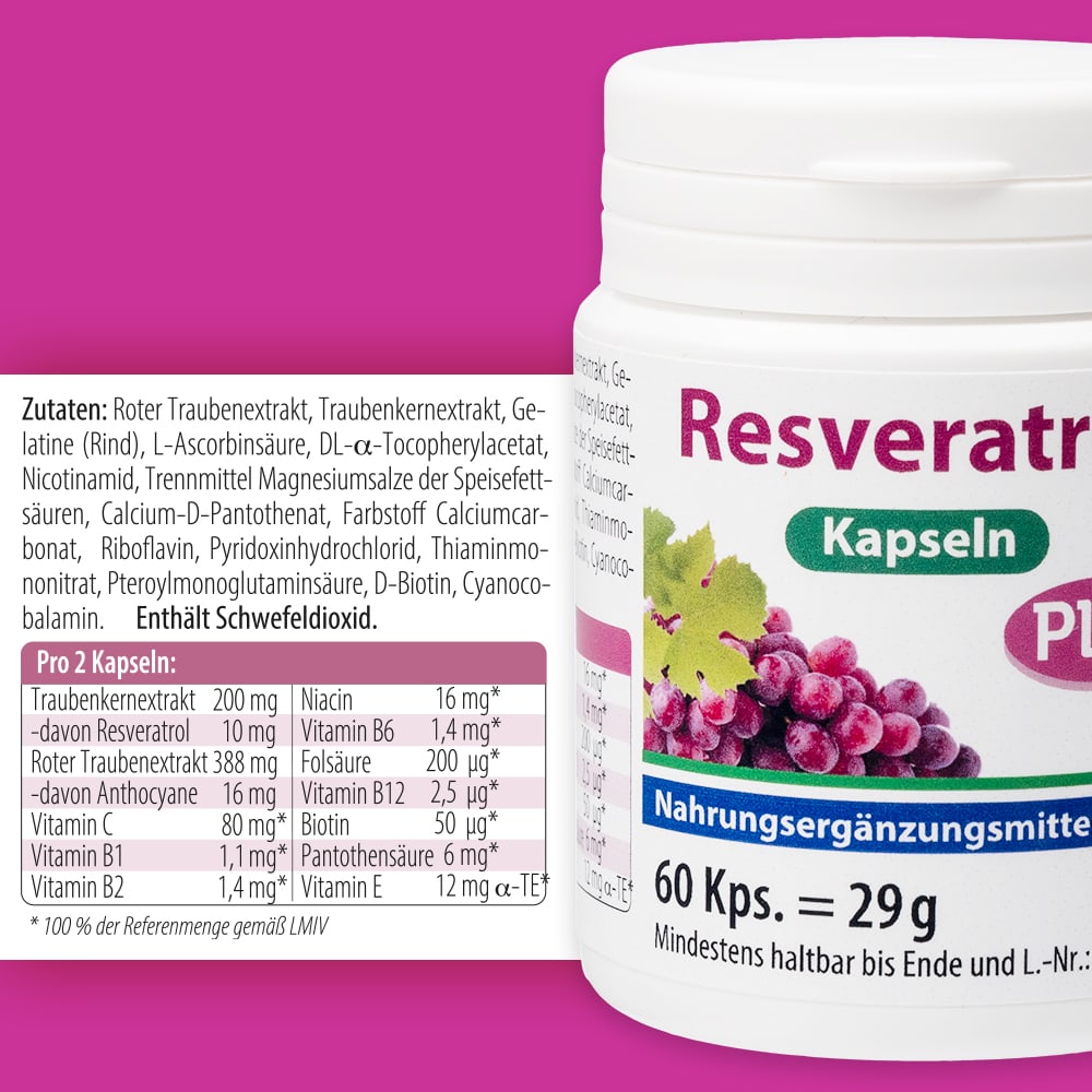 RESVERATROL plus Kapseln 60 St Kapseln