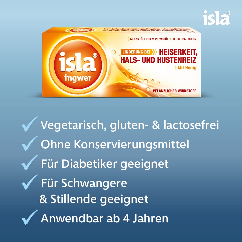 isla ingwer Halspastillen 60 St Pastillen