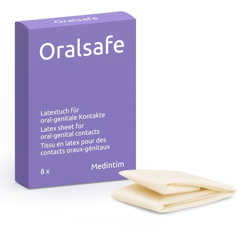 Oral Safe Latexschutztuch Vanille 8 St Tücher