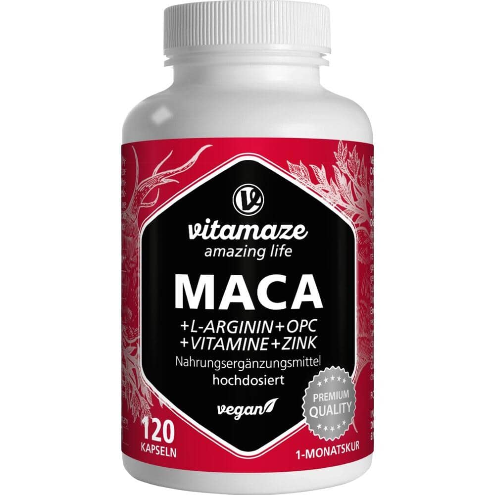 vitamaze MACA 10:1 + L-Arginin + OPC + Vitamine 120 St Kapseln