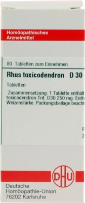 RHUS TOXICODENDRON D 30 Tabletten 80 St Tabletten