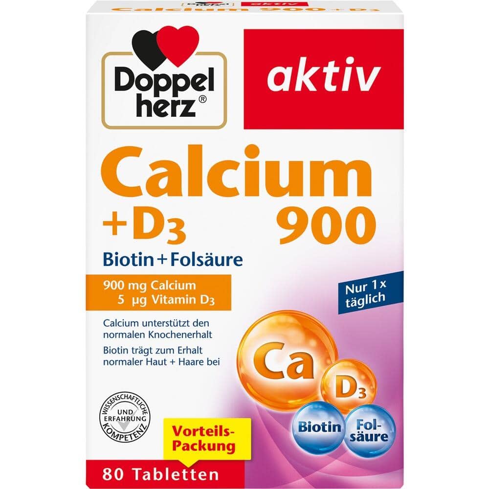 Doppelherz aktiv Calcium 900 + D3 80 St Tabletten