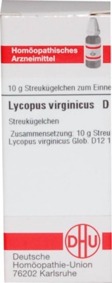 LYCOPUS VIRGINICUS D 12 Globuli 10 g Globuli