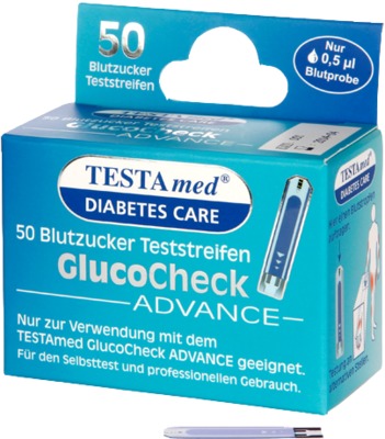 TESTAMED GlucoCheck Advance Teststreifen 50 St Teststreifen