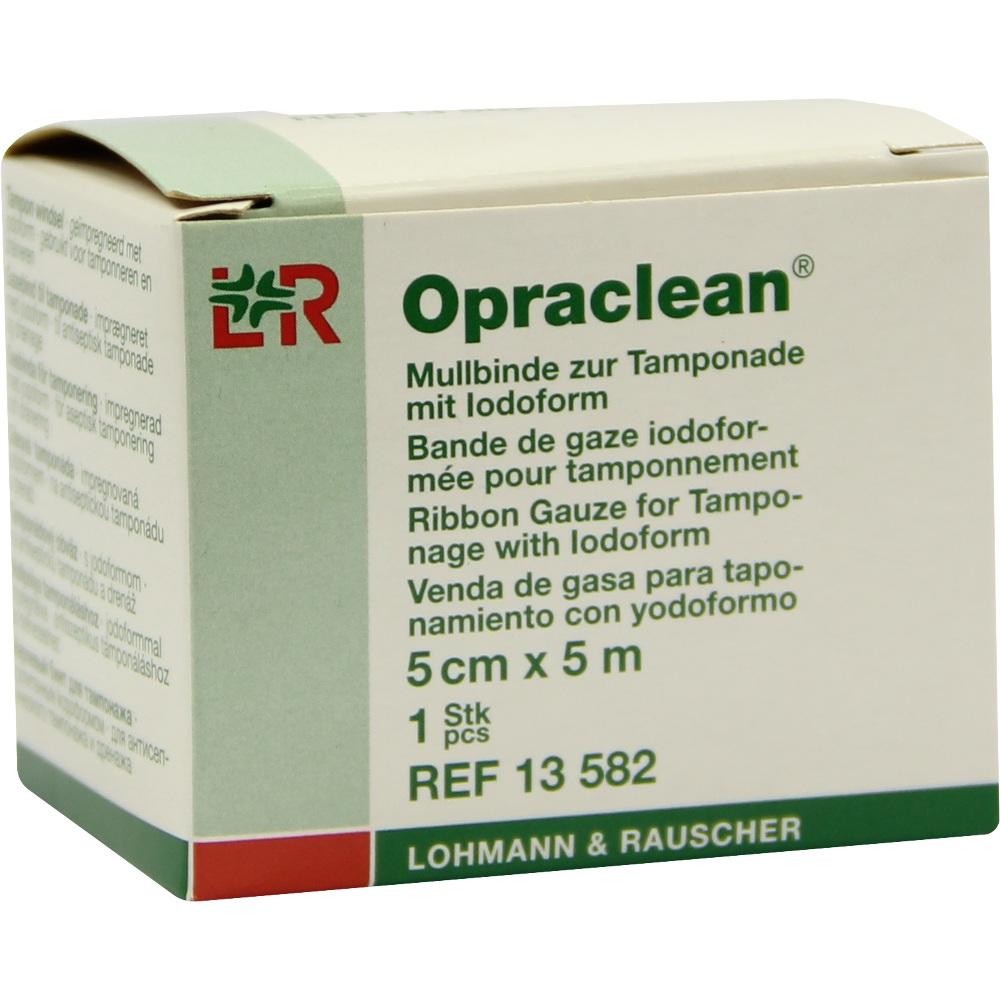 OPRACLEAN Mullbinde z.Tampon.m.Jodoform 5 cmx5 m 1 St Tamponaden