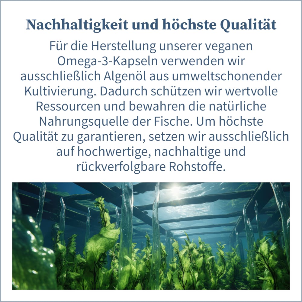 NatuGena Omega-3 Vegane Kapseln 90 St Kapseln