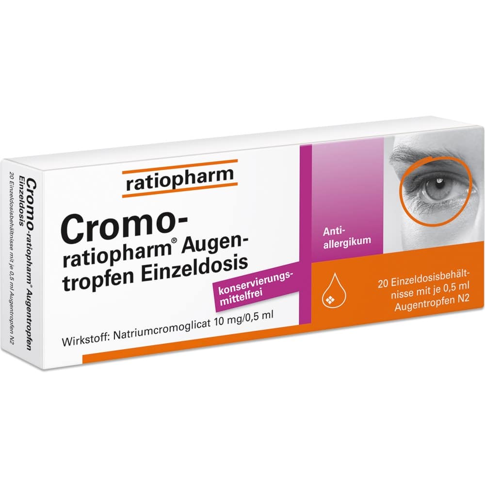 Cromo-ratiopharm Augentropfen Einzeldosis 20X0.5 ml Augentropfen