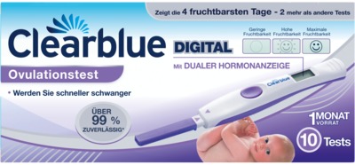 Clearblue DIGITAL Ovulationstest 2.0 10 St Teststäbchen