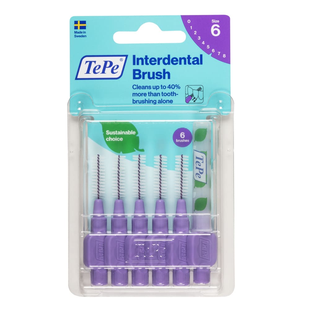 TEPE Interdentalbürste 1,1mm lila 6 St Zahnbürste