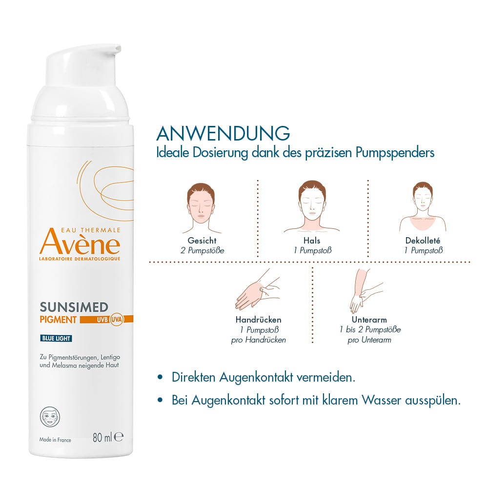 Avène SUNSIMED PIGMENT BLUE LIGHT 80 ml Emulsion