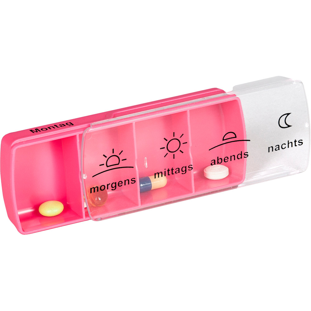 Anabox Compact 7 Tage Wochendosierer Pink/weiß 1 St