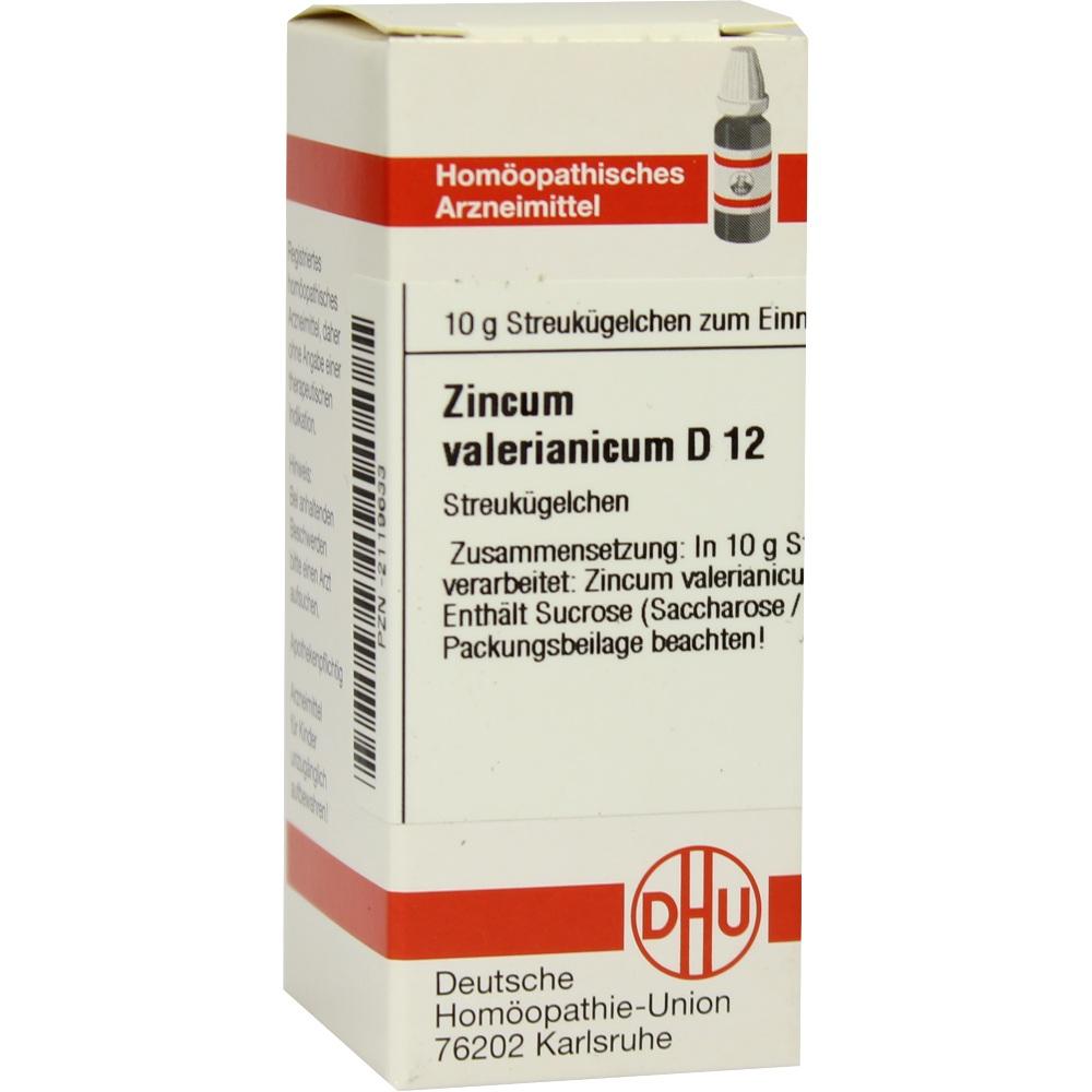 ZINCUM VALERIANICUM D 12 Globuli 10 g Globuli