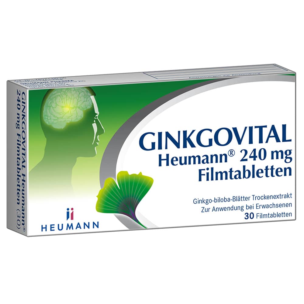 GINKGOVITAL Heumann 240mg 30 St Filmtabletten