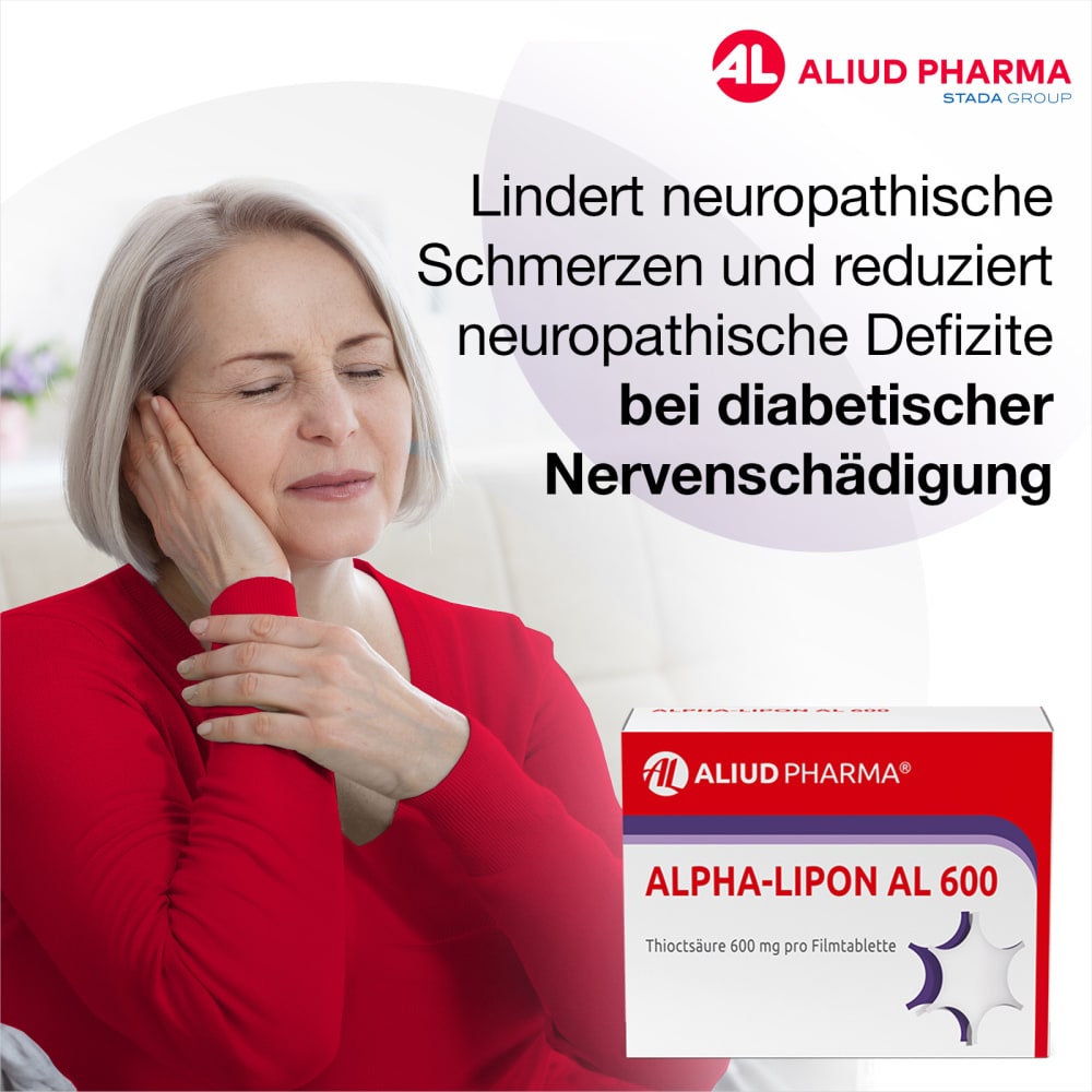 Alpha-Lipon AL 600 bei Missempfindungen bei diabetischer Nervenbeschädigung