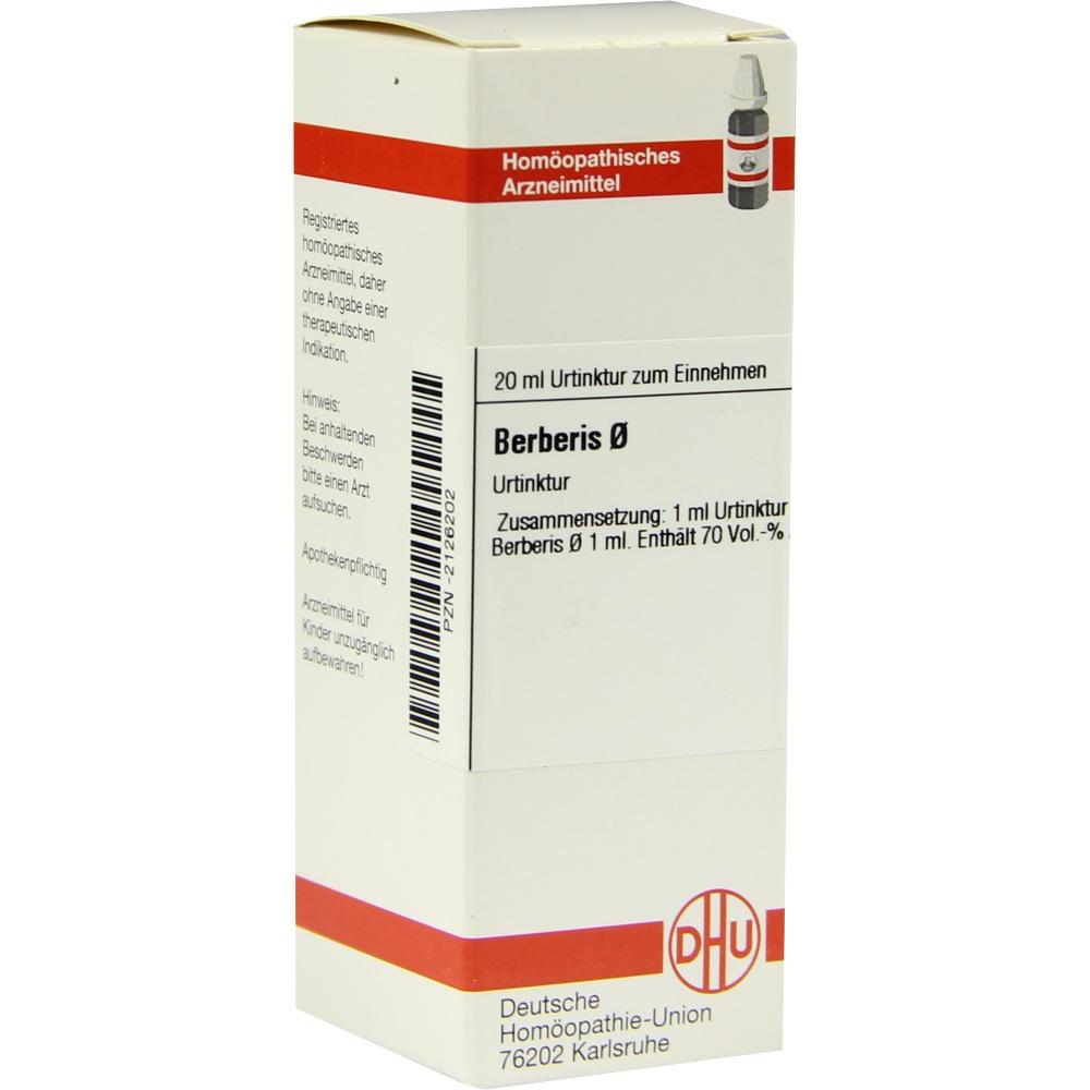 BERBERIS Urtinktur D 1 20 ml Dilution