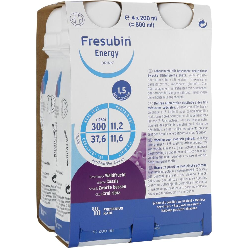 Fresubin Energy Trinknahrung Waldfrucht 4X200 ml Lösung