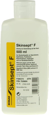SKINSEPT F Hände- u.Hautdesinfektion Spenderfl. 500 ml Lösung
