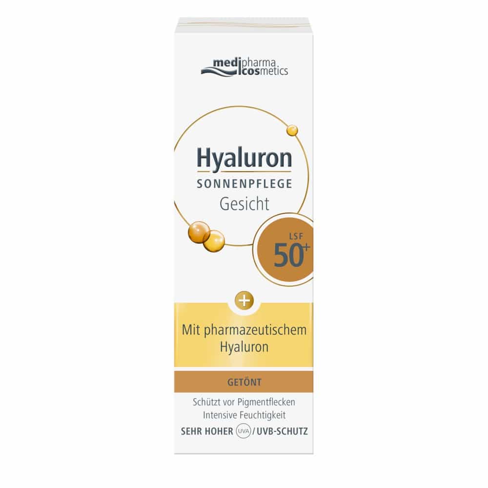 HYALURON Sonnenpflege Gesicht LSF 50+ getönt 50 ml Creme