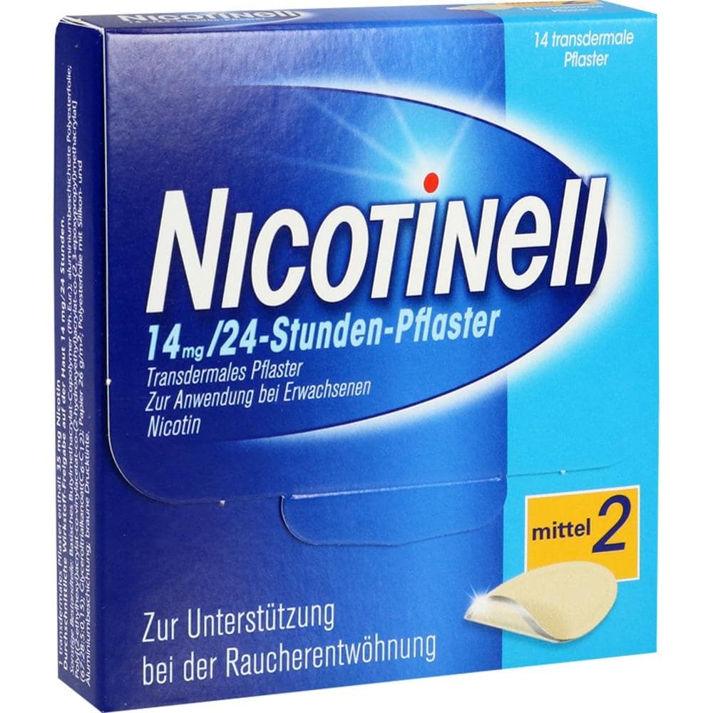 NICOTINELL 14mg/24 Stunden 14 St Pflaster transdermal