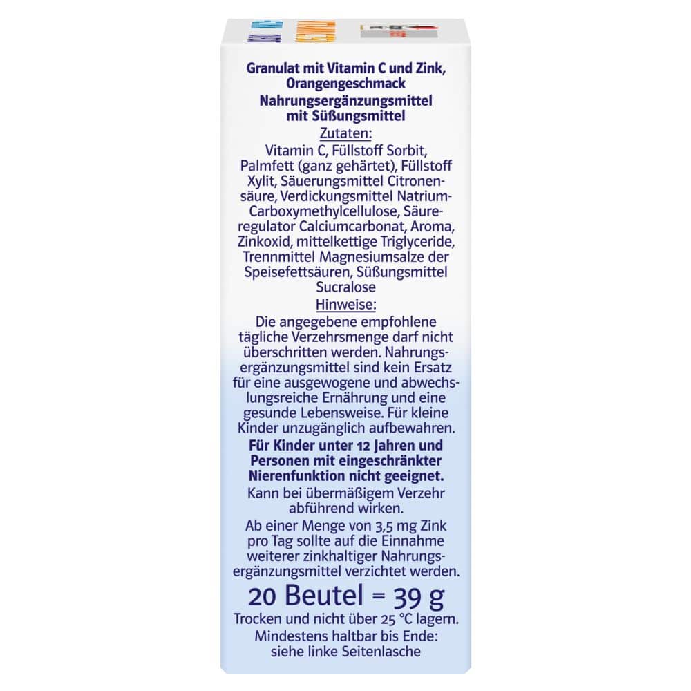 Doppelherz system Vitamin C 750 + ZINK   20 St Pellets