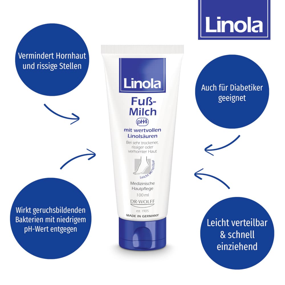 Linola Fuß-Milch  100 ml Milch