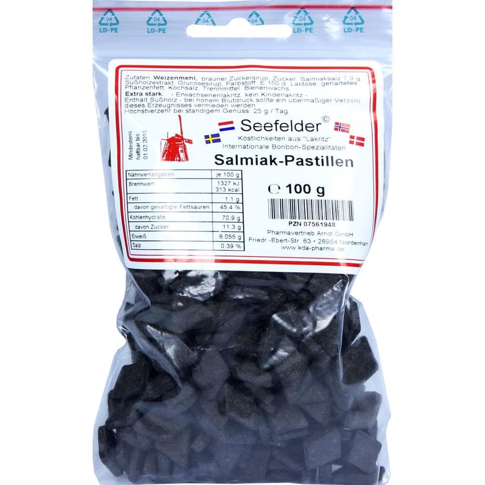SEEFELDER Salmiak Pastillen KDA 100 g Pastillen