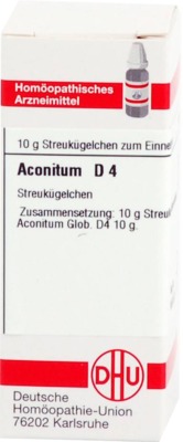 ACONITUM D 4 Globuli 10 g Globuli