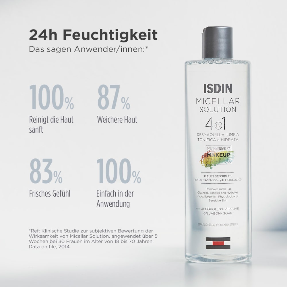 ISDIN Mizellenwasser 4in1 Reinigung 400 ml Flüssigkeit