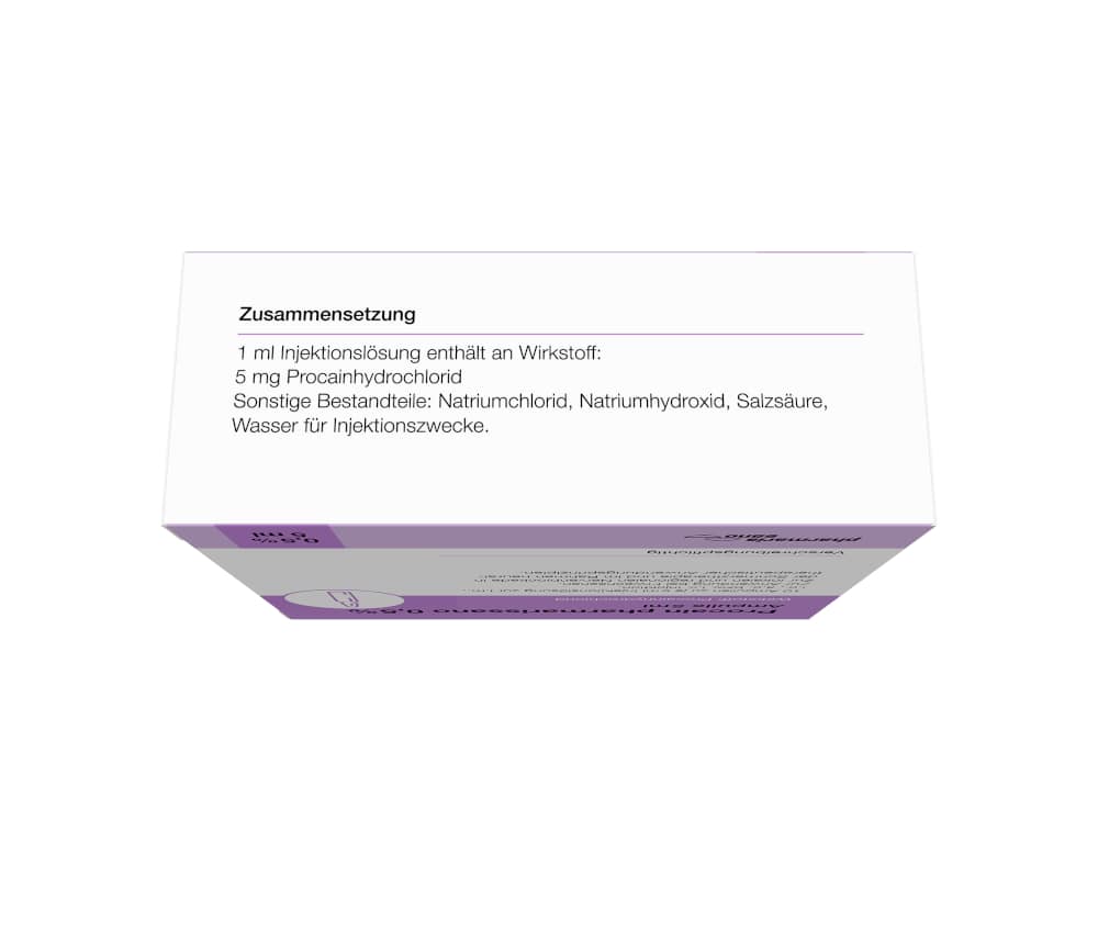 Procain pharmarissano 0,5% Ampulle 5ml 10X5 ml Injektionslösung
