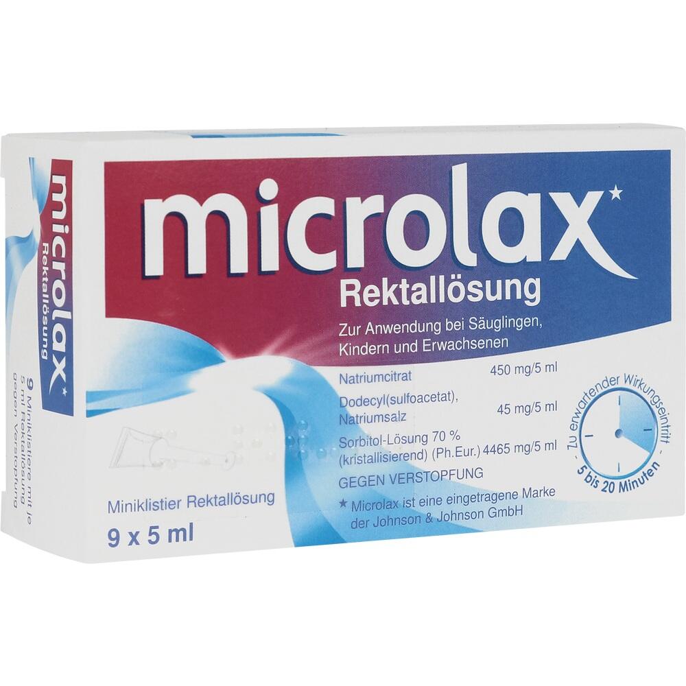 Microlax Rektallösung 9X5 ml Klistiere