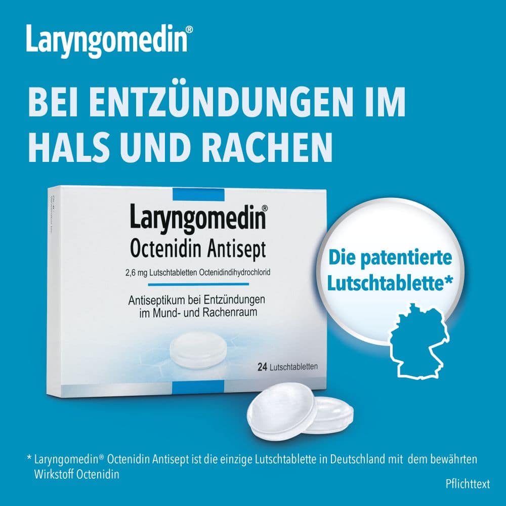 Laryngomedin Octenidin Antisept 2,6mg 24 St Lutschtabletten