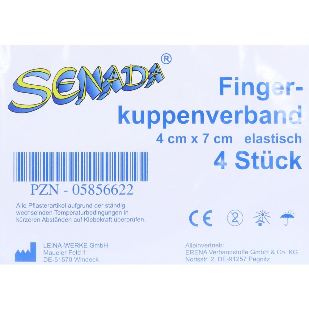 SENADA Fingerkuppenverband 4x7 cm 4 St Verband