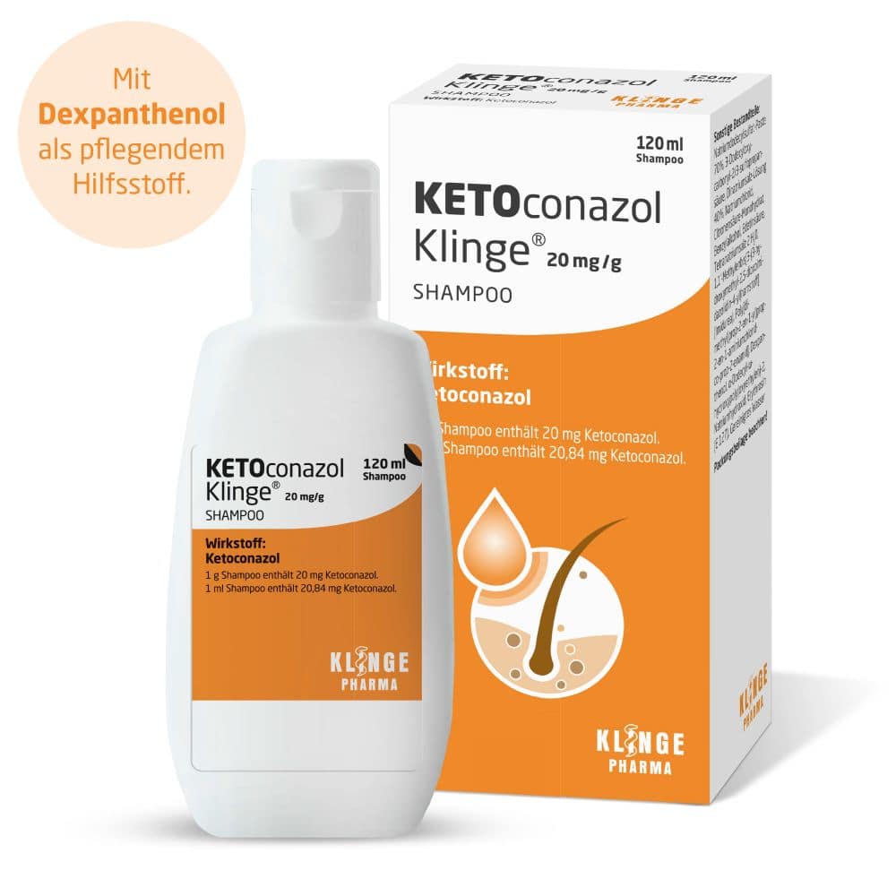 KETOconazol Klinge 20 mg/g 120 ml Shampoo