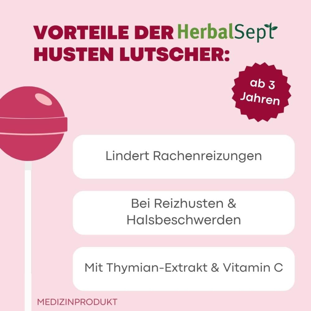 DR. THEISS HerbalSept HUSTEN LUTSCHER Kids 6 St Bonbons