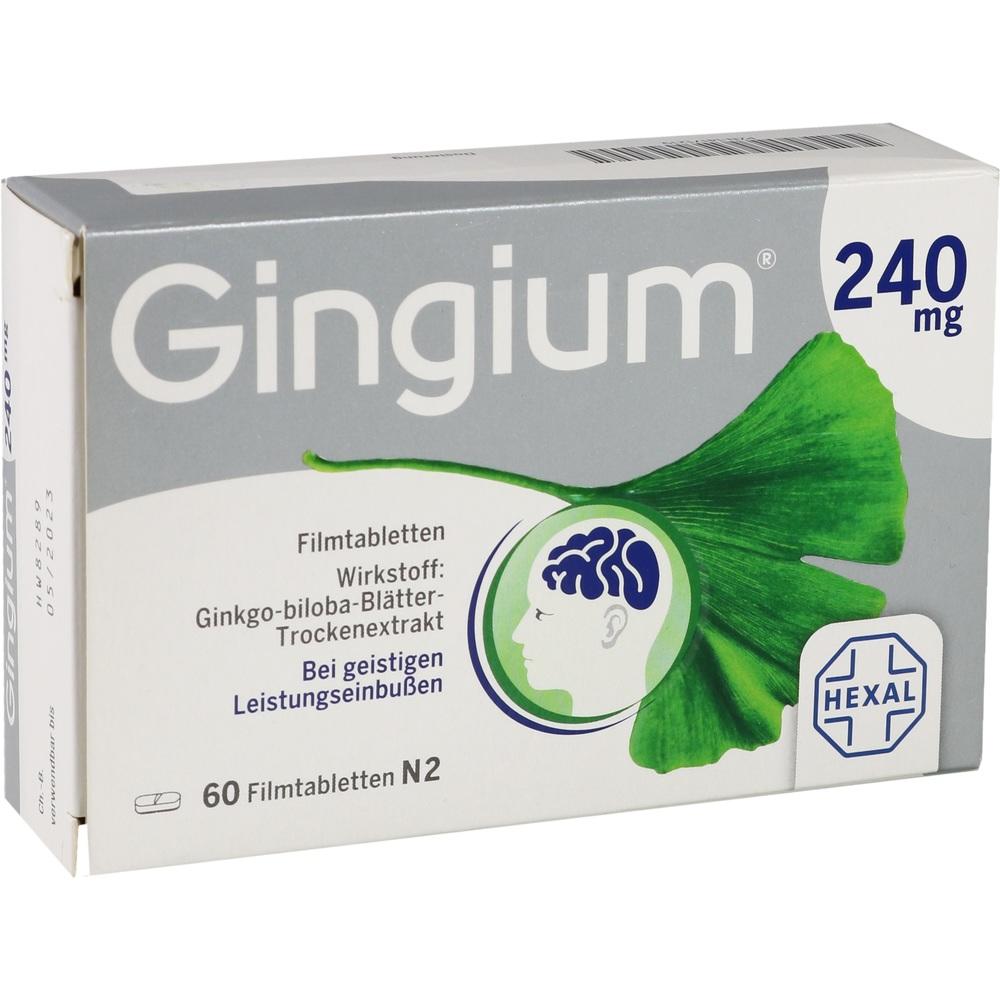 Gingium 240 mg  60 St Filmtabletten