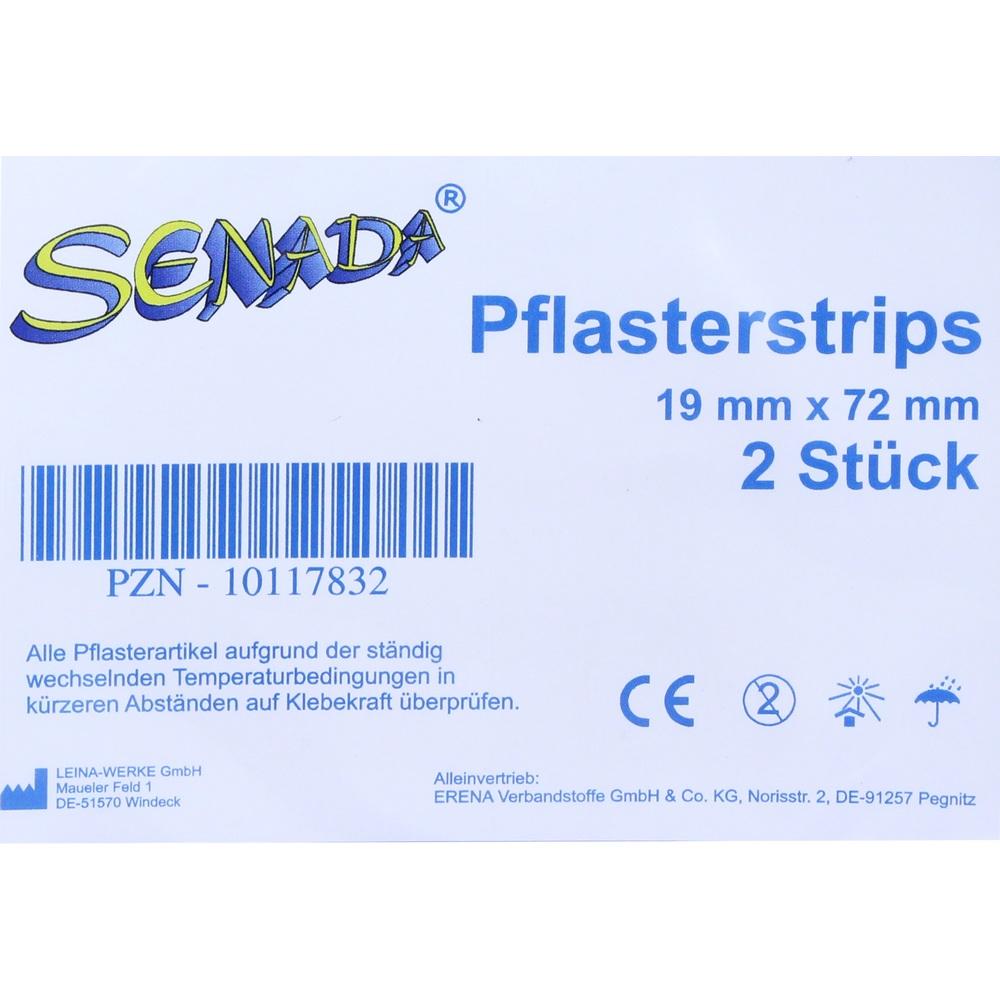 SENADA Pflasterstrips 19x72 mm 2 St
