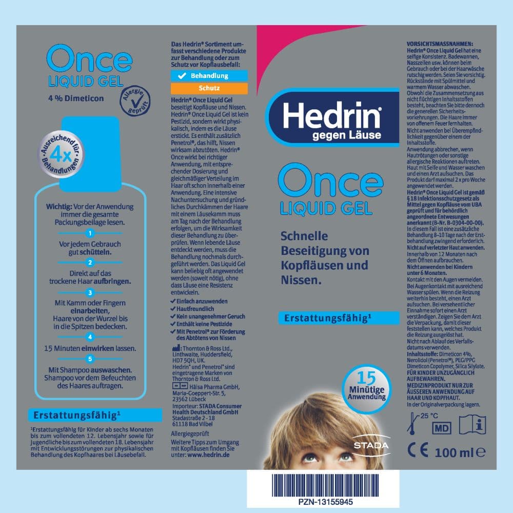 Hedrin Once LIQUID GEL 100 ml Gel
